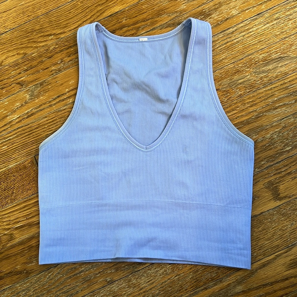 Athleta Aurora Rib Crop Tank